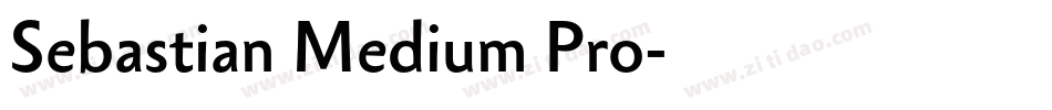 Sebastian Medium Pro字体转换